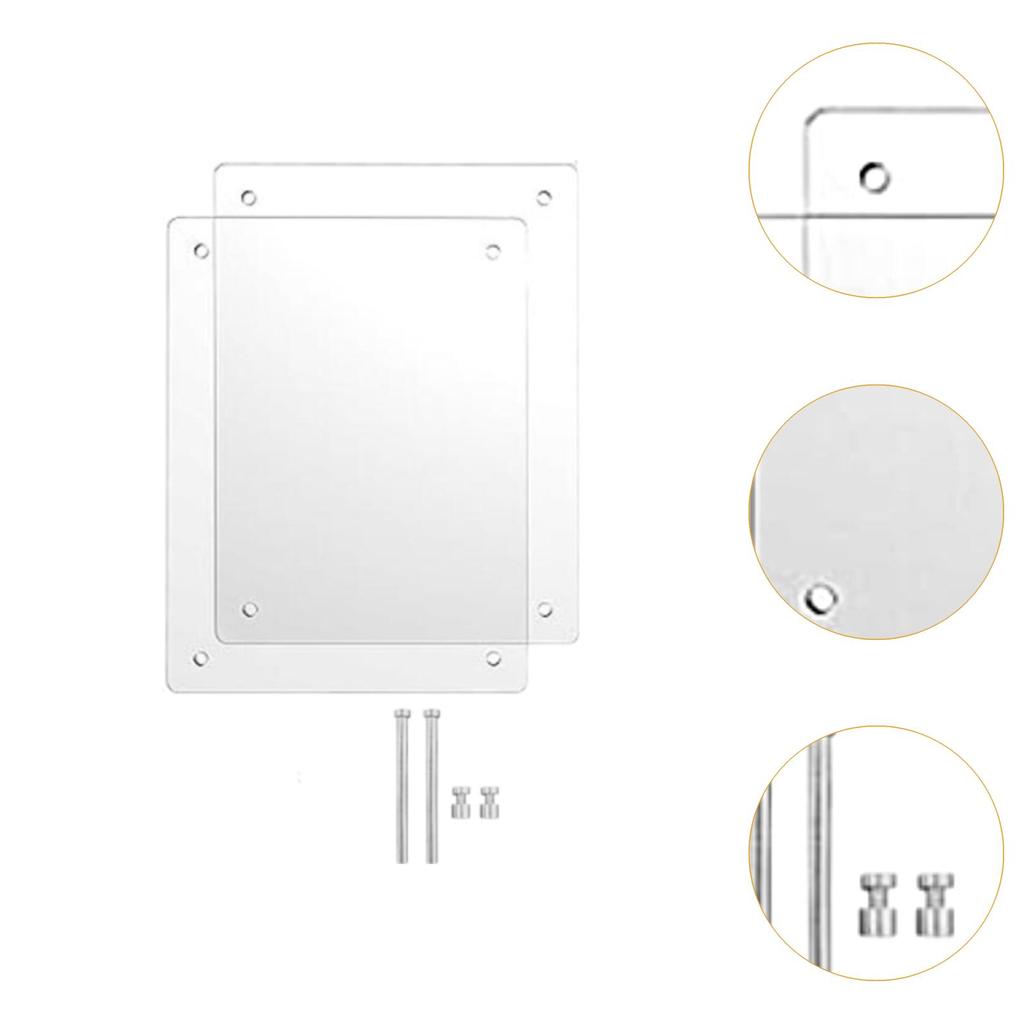 Pressed Flower Frame Desk Table Decor Minimalist Clear Acrylic Picture Frame 6 Inch Tabletop Photo Frame Home Office Decor