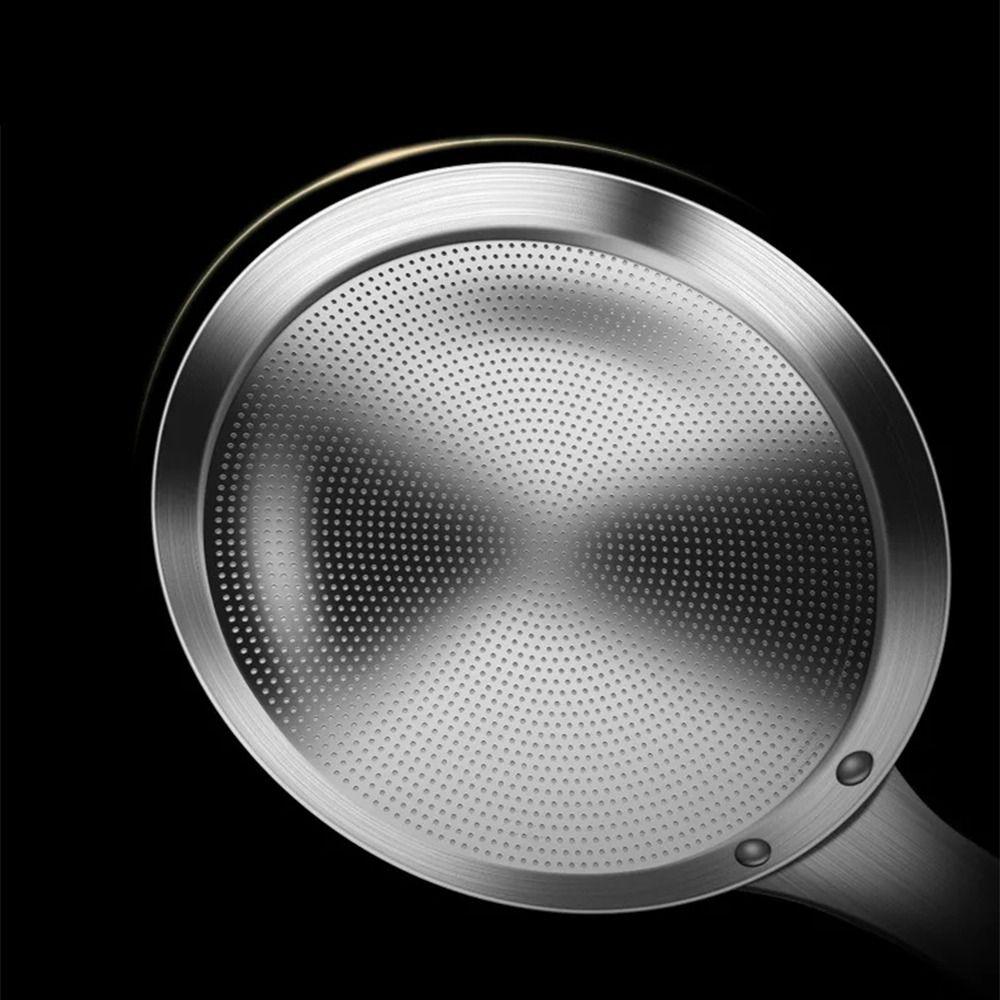 Reusable Stainless Steel Oil Skimmer Comfortable Handle Kitchen Strainer  Kitchen Utensils