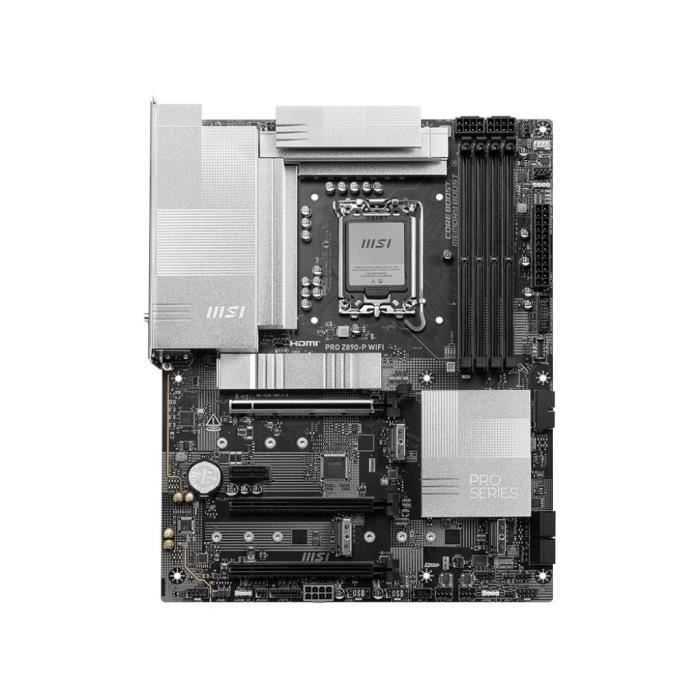 Motherboard - MSI - PRO Z890-P WIFI - Wi-Fi 7, 5G LAN, Thunderbolt 4, PCIe 5.0, Silver