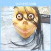 Griezelig Lang Haar Momo Mask Plastic Horrorfilm Cosplay Accessoire Voor Halloween