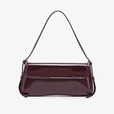 Baguette Underarm Bag Spring and Summer New Product Fashionable Simple Commuting Flip Retro Shiny Versatile Shoulder Bag