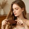 2Pcs Scalp Massage Sandalwood Hair Brush, Head Massager Wooden Comb for Men Women, Anti-Static Wide Tooth Hair Growth Brush