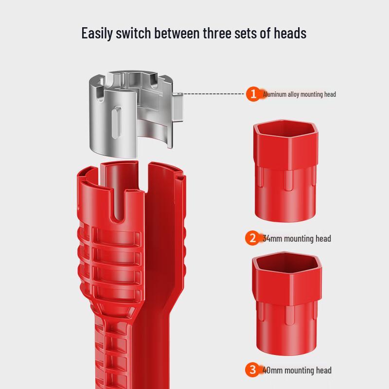 DELIXI 24-in-1 Multifunction Sink & Faucet Wrench Tool
