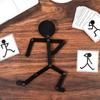 Children's Creative Sports Wooden Figure Game for Hand-Eye Coordination and Early Education