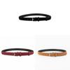 Classic Leather Womens Belt With Alloy Buckle For Casual And Office Wear