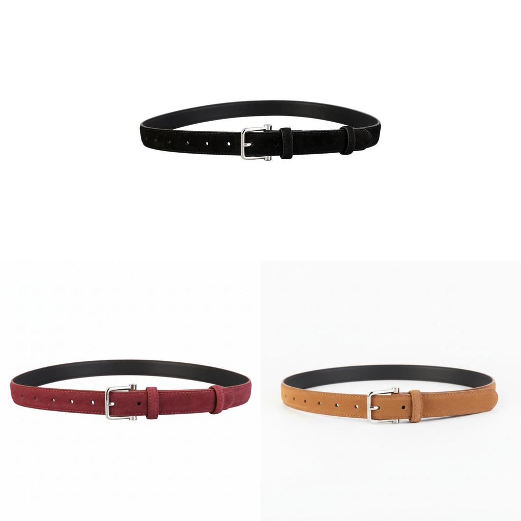 Classic Leather Womens Belt With Alloy Buckle For Casual And Office Wear