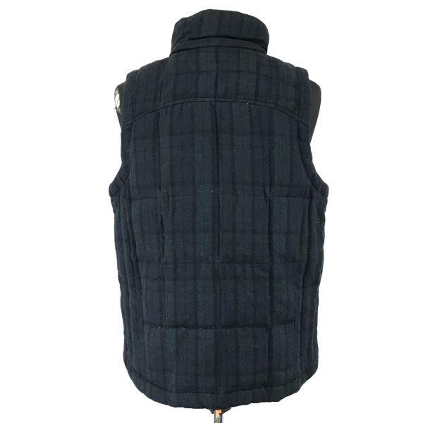 Simplicite Vzor kostky 70% prachové peří Vesta Velikost 40 Pánská L Námořnická modř Tmavě zelená(POUŽITÝ)