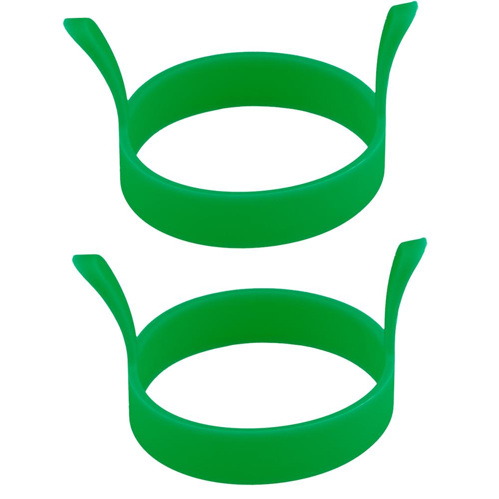 8X Silicone Ring Fried Egg Mold Nonstick Pancake Ring Molds Heat Resistant Multi-function Portable Creative for Cooking DIY Tool