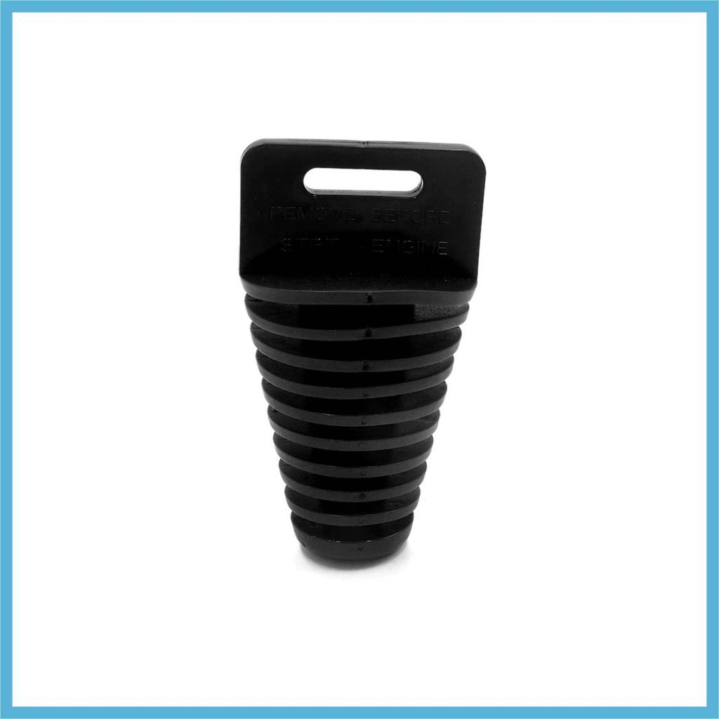 BULLSPANN Exhaust Plug Rubber Black Siren Circular Plug Muffler Plug Exhaust Pipe Cleaning Plug