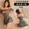 Sex Underwear Sexy Hollow Ultra-short Pajamas Uniform Temptation Perspective Free Nightgown Hot Pure Desire Suit