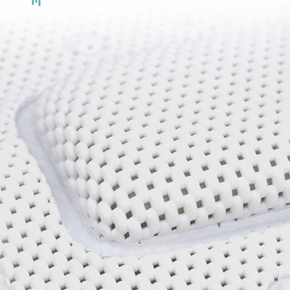 Quick Drying PVC Foam Bath Mat Suction Cups Bath Pillow Relaxing Non-Slip Bathtub Mat  Women