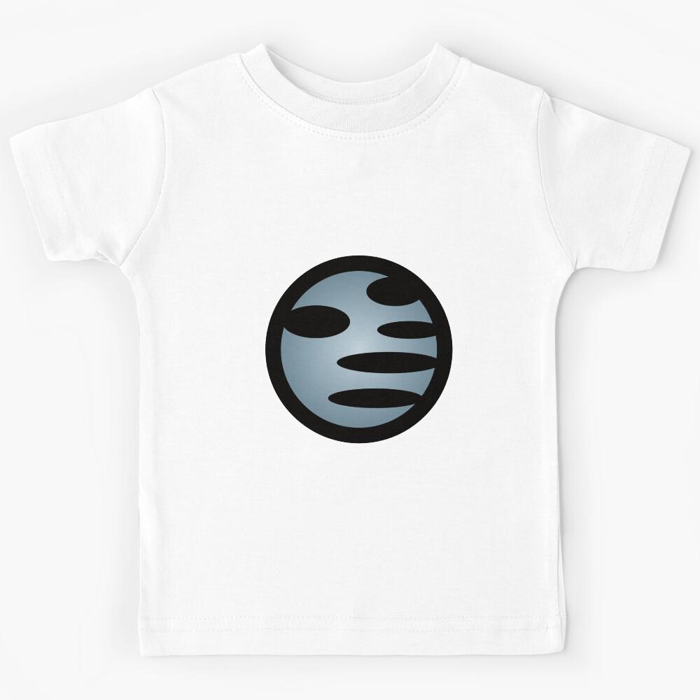 Silver Abstract Fiery War Dragon Emblem Logo Design Kids T-Shirt 100