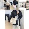 Stylish 2024 Korean Floral Canvas Tote Bag For Women With Spacious Design And Trendy Appeal