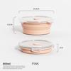 Collapsible Food Storage Containers Foldable Silicone Lunch Containers with Lids Rectangle Collapsible Bowls Round Food Bowls 2