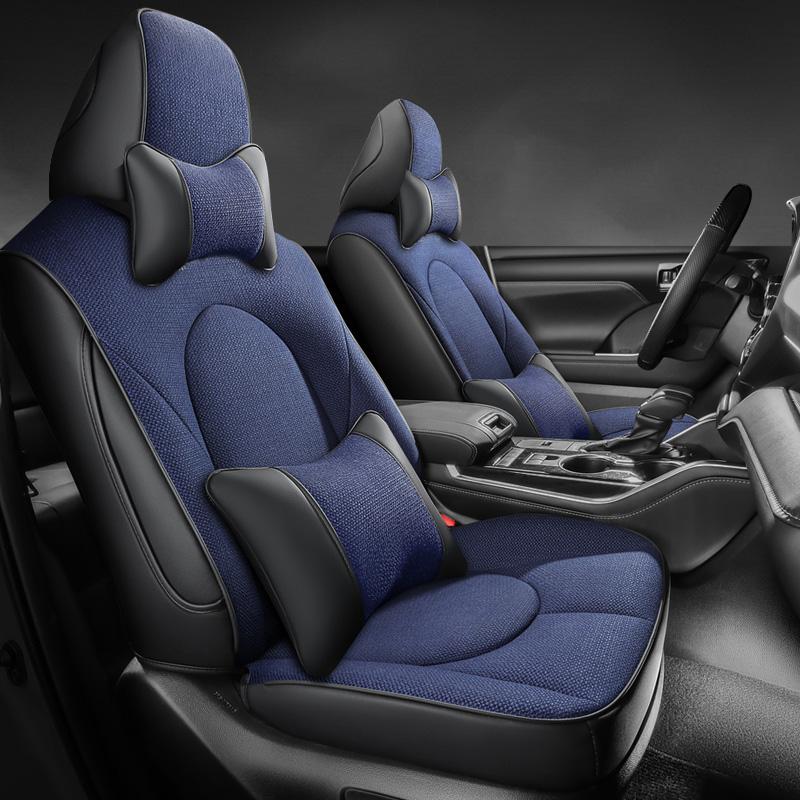 Original Model Design Car Seat Cover For Toyota Highlander 2020 -2026 Second Row 40/60 Split Protector Seat Cushion-5 Seats