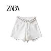 Ur European and American Women's Clothing Washed High Waist 3-Color Denim Shorts