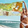 Kawaii Rilakkuma Bär Mikrofaser Decke Schnelltrocknende Strandtücher Übergröße Druck Super Saugfähige Pooltuch Decke