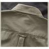 Trendy heavy-duty work shirt for men, thickened twill, loose fit, American retro style, spring and autumn, army green shirt jacket
