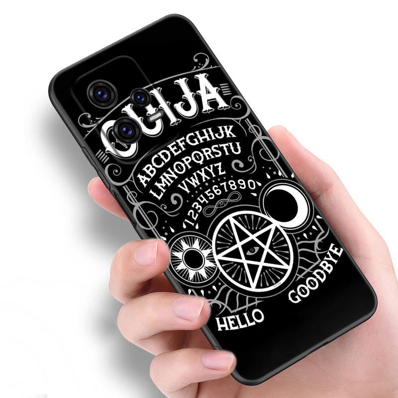 Witches Moon Tarot Witch Ouija Black Silicone Phone Case For Xiaomi Redmi Note 9 10 11 11S 11T 12 13 Pro 5G Plus 9S 10S 12S