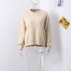 Women Sweaters Knit Basic Pullover Long Sleeve Round Neck Solid Spring Streetwear Knitwear Loose Elegant Jumper Female Tops