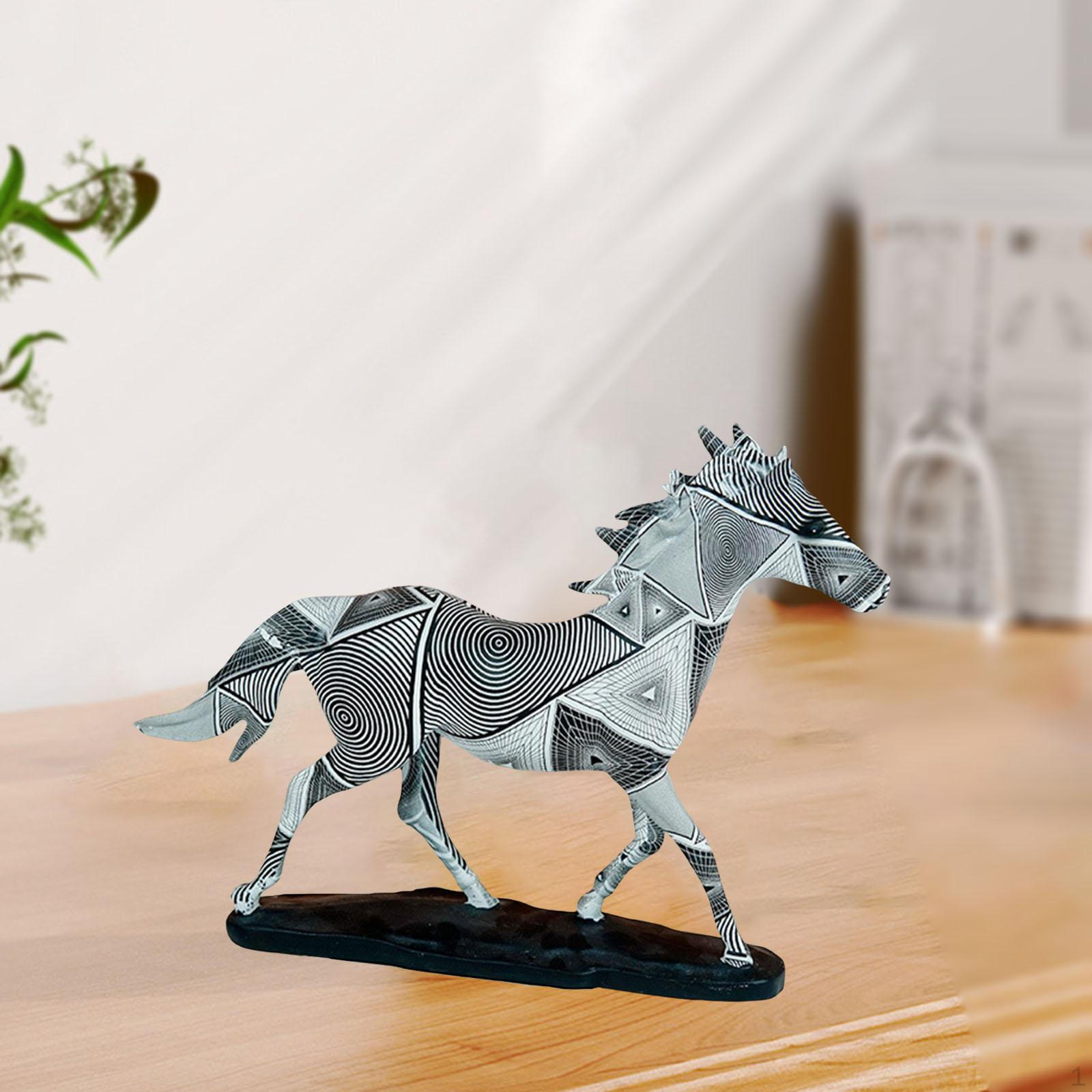 

Horse Statues Animal Sculptures Decorating Souvenirs Gifts Collectible Resin Figurines for Walking Strips