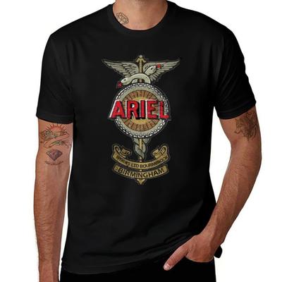 Ariel Motorcycles 1950 Vintage-Schild T-Shirt Schwergewichts-Shirts Grafik-T-Shirt Anime-T-Shirt Rohlinge Herrenmode