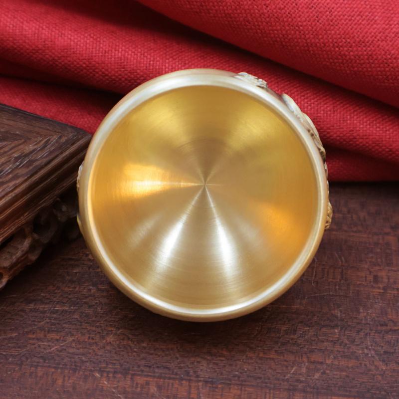 Brass Golden Rooster Annunciation Jar Treasure Bowl Desktop Ornament Great Fortune Study Decoration Wholesale