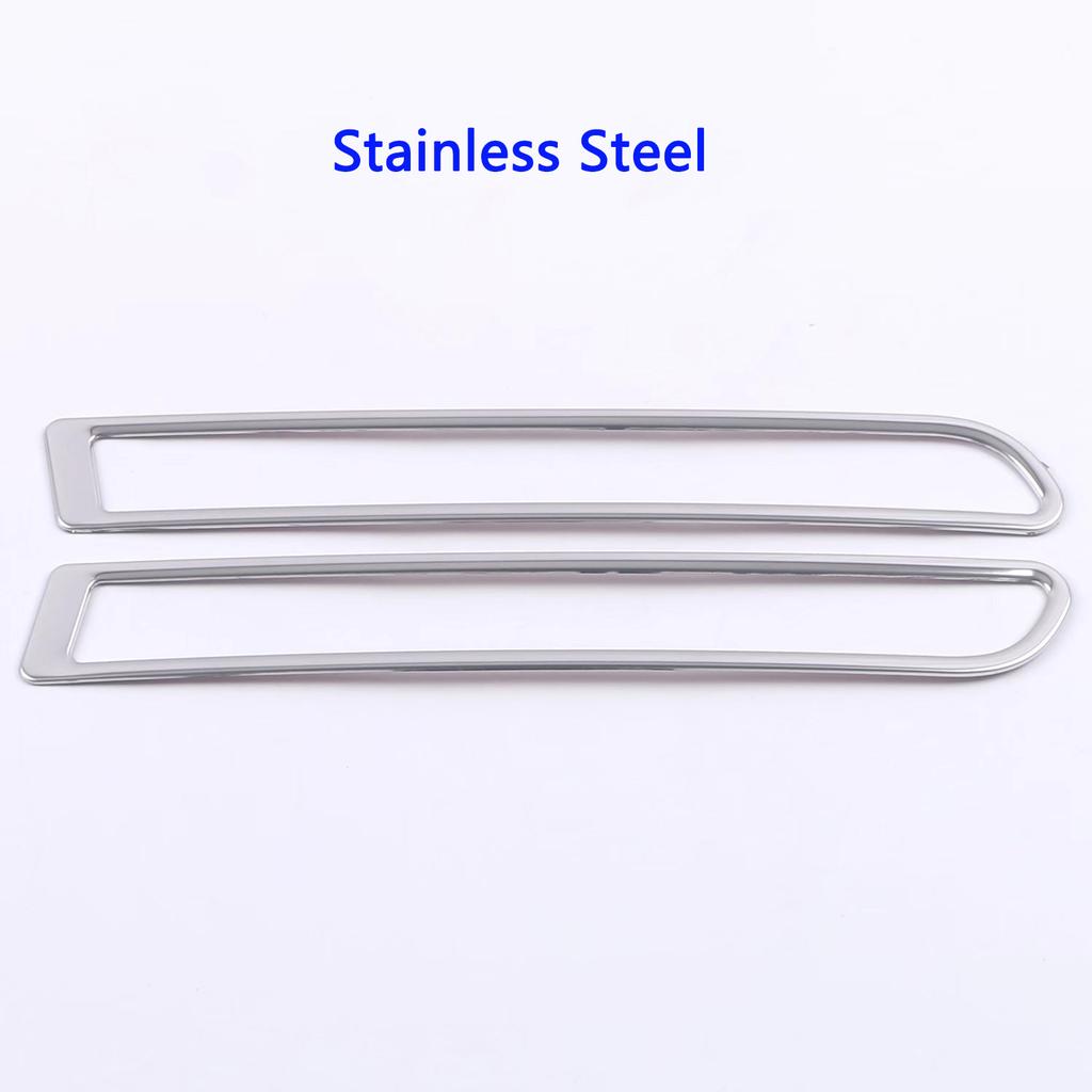 Rear Fog Light Lamp Frame Trim Covers Decoration Car Eyebrow Exterior Accessories Stickers 2Pcs For Toyota Sienna