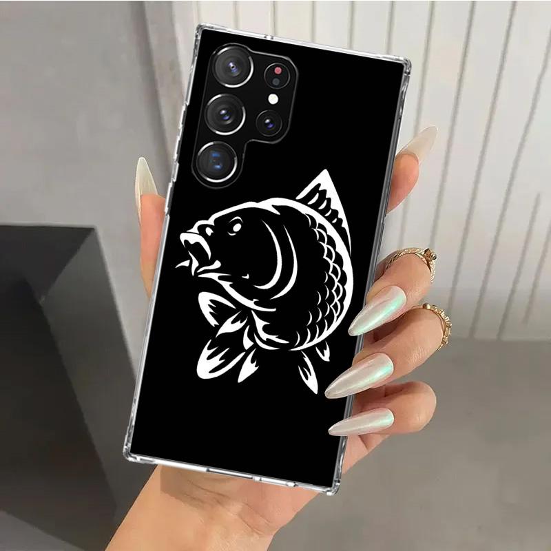 Nash Fishing Art Phone Case for Samsung Galaxy S26 S24 S23 Ultra S25 Edge S22 S21 Plus S20 FE + Soft Print Shell Funda Galaxy S2