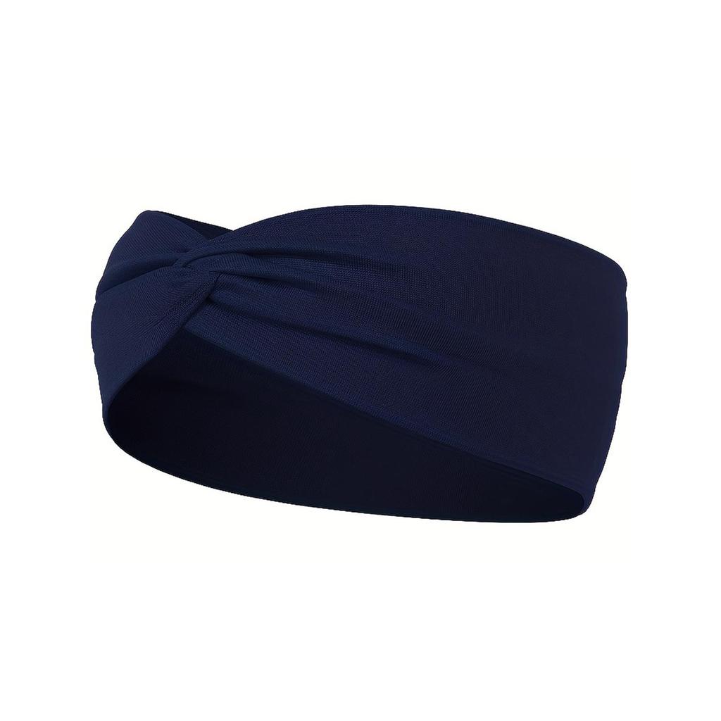 Women's Cross-Border Sports Yoga Elastic Headband - Sweat-Absorbent and Wide-Brimmed Hair Accessory.