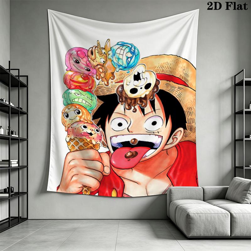 One Piece Wall Tapestry Aesthetic Wall Hanging Printed Fabric Blanket Decorative Tapestries for Bedroom Living Room Home Decor