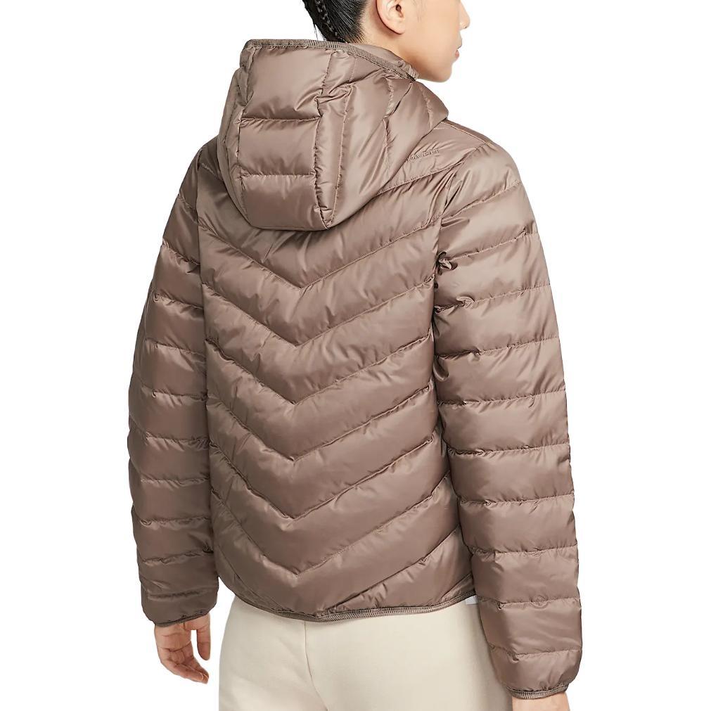 (WMNS) Nike Sportswear Windpuffer Therma-Fit Hooded Puffer 'Mink Brown' Women's HV5106-214