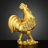 Chinese Pure Copper Zodiac Rooster Chicken Ornaments Home Living Room Bedroom Office Sculptures Decorations