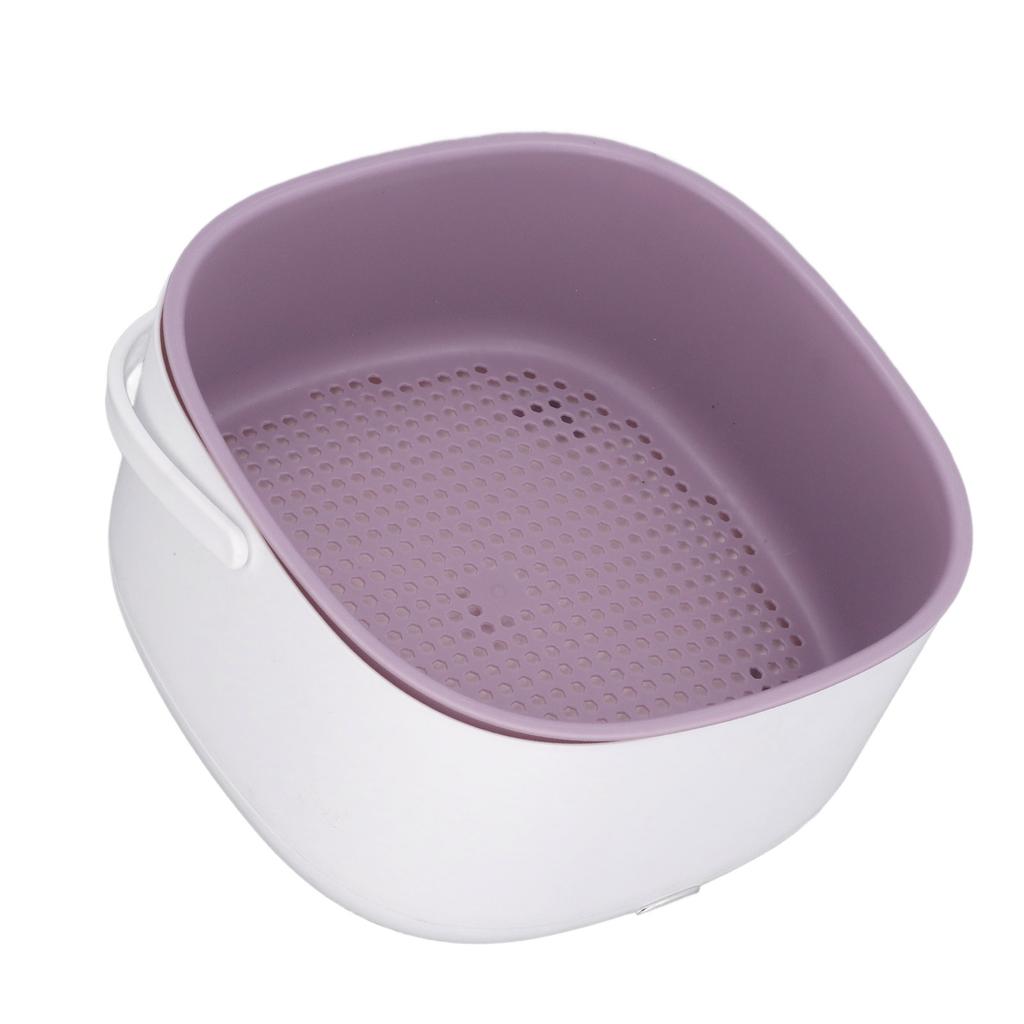 Fruit and Vegetable Washing Machine Double Layer Efficient Time Saving Multifunctional Electric Vegetable Washing Basket