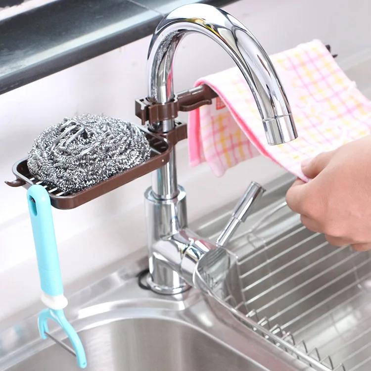 Faucet Drain Rack Sink Organizer Sink Sponge Rag Drain Rack Kitchen Accessories  Shelf  Gadgets for Home Organizadores
