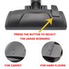 EZ SPARES Vacuum Cleaner Universal Floor Brush 32mm Floor Carpet Vacuum Cleaner Attachment Parts, Head, (1.25") Compatible, & Switchable,