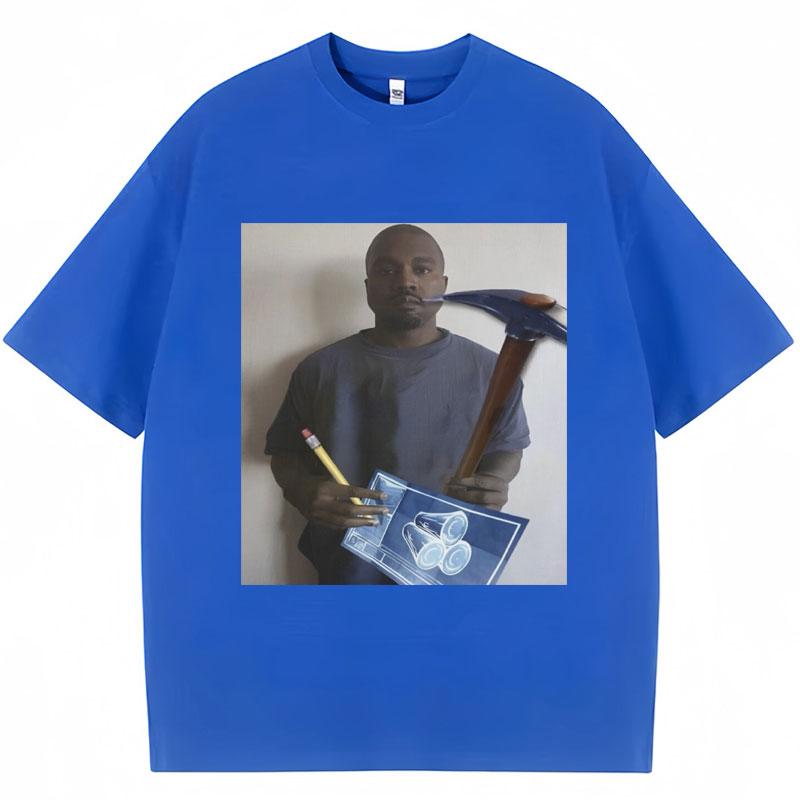 Vtipné tričko s grafikou meme Kanye Westa Dětské tričko s humorem z videoher Pánské dámské Oversized Kreativita Bavlněná trička Streetwear