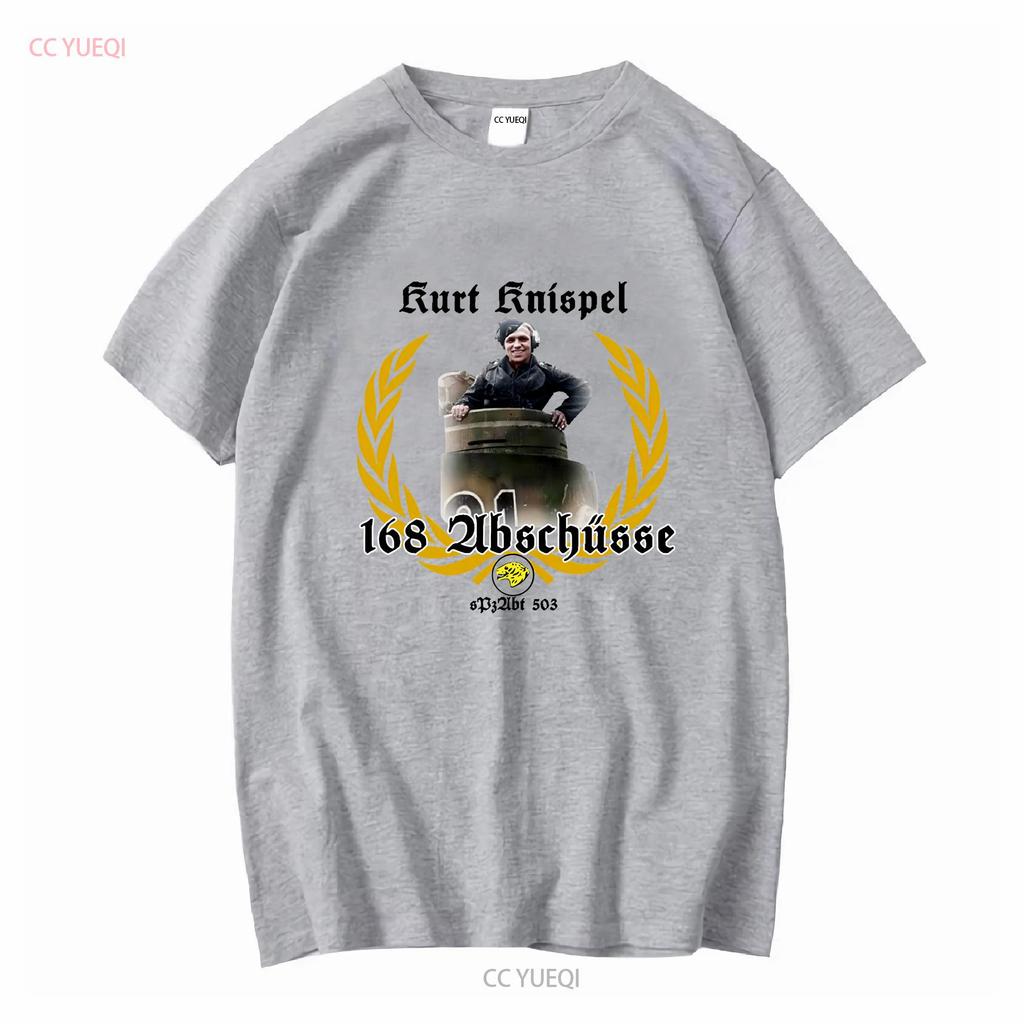 Kurt Knispel Tiger Ace sPzAbt 503 Maglietta 6372 manica lunga o corta vintage Top Lavato Per L'uso Quotidiano Casual