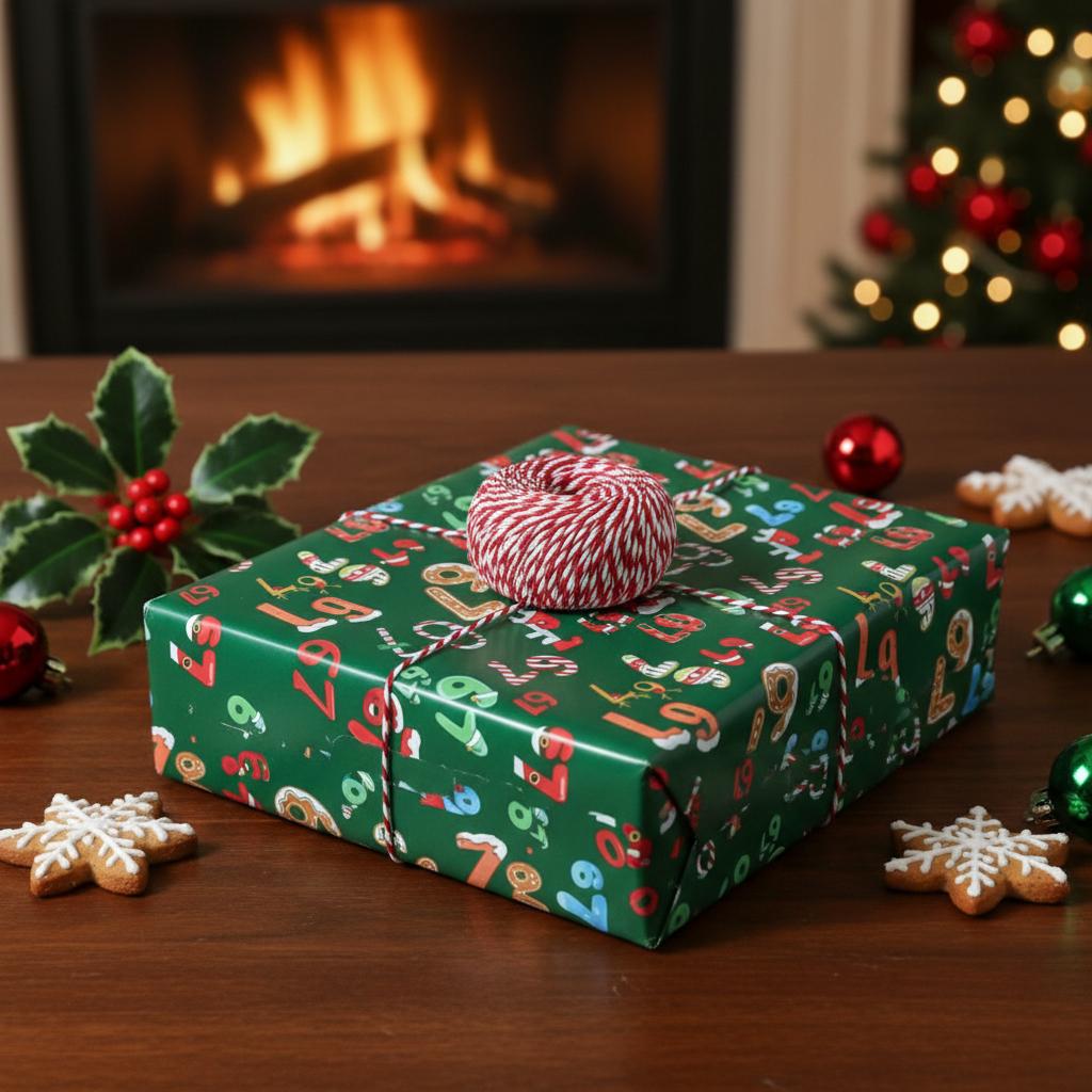 Christmas Gift Wrap Paper 90cm Long Roll Width Fun Holiday Party Creative Present Wrapping Paper For Family Office Party Gift