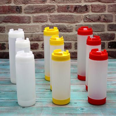 Plastic Sauce Bottles Double Head Squeeze Bottles Tomato Dispenser Big Size