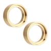 2pcs Brass Internal Beadlock Clamp Ring Professional 1.3inch RC Brass Beadlock Wheel Weights for 1 18 RC Car Gold