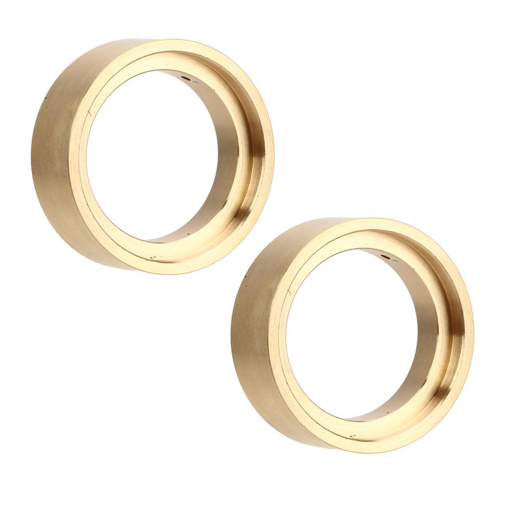 2pcs Brass Internal Beadlock Clamp Ring Professional 1.3inch RC Brass Beadlock Wheel Weights for 1 18 RC Car Gold