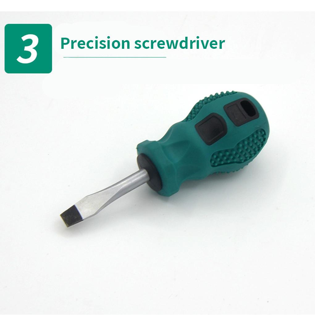 Professional Shank Combination Rubber Hardware Hand Tools Slotted Mini Precision Screwdriver Screw Driver Repair