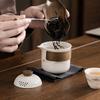 Lamb Fat Jade Porcelain Kung Fu Travel Tea Set Tea Cup Set Portable Outdoor High-end 1 Pot 4 Cup Tea Brewing Machine