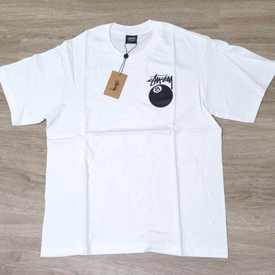 Stüssy 8 Ball Pig Dyed Tee – White (Size M) | Brand New W/ Tags Unisex T-Shirt