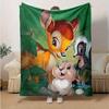 1pc, Disney Bambi Thumper Skunk Home Decor Blanket Soft Throw for Couch, Bed, Car, Travel, Camping