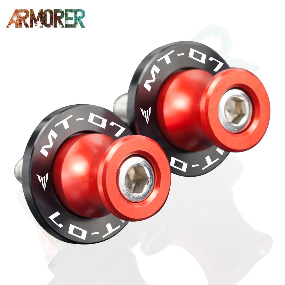 Pro YAMAHA MT-07 MT 07 MT07Univerzální 6MM Cívky kyvné vidlice pro motocykly Stojanové šrouby CNC hliník