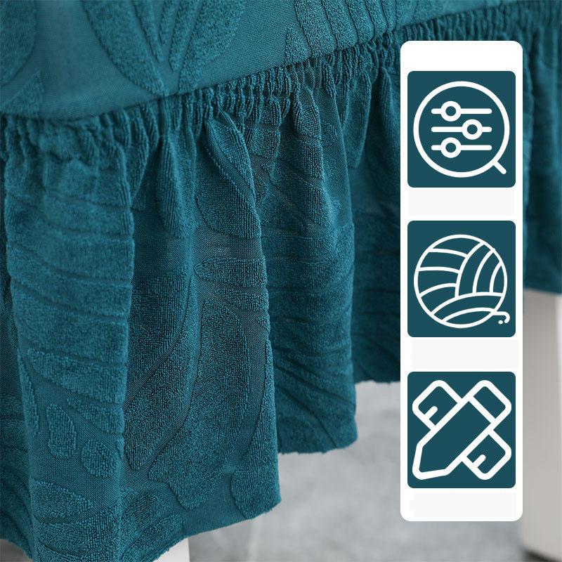 Simple Four Seasons Universal Household Chair Cover Hotel Restaurant Jacquard Skirt Elastic Chair Package Chair Cover