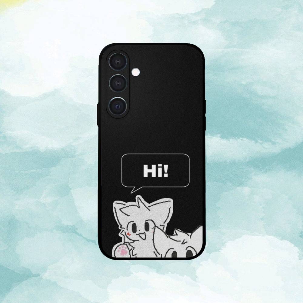 C-Cute B-Boykisser Phone Case For Samsung A73,A21s,A22,A31,A32,A52,A53,A71,A80,Soft Black Shell