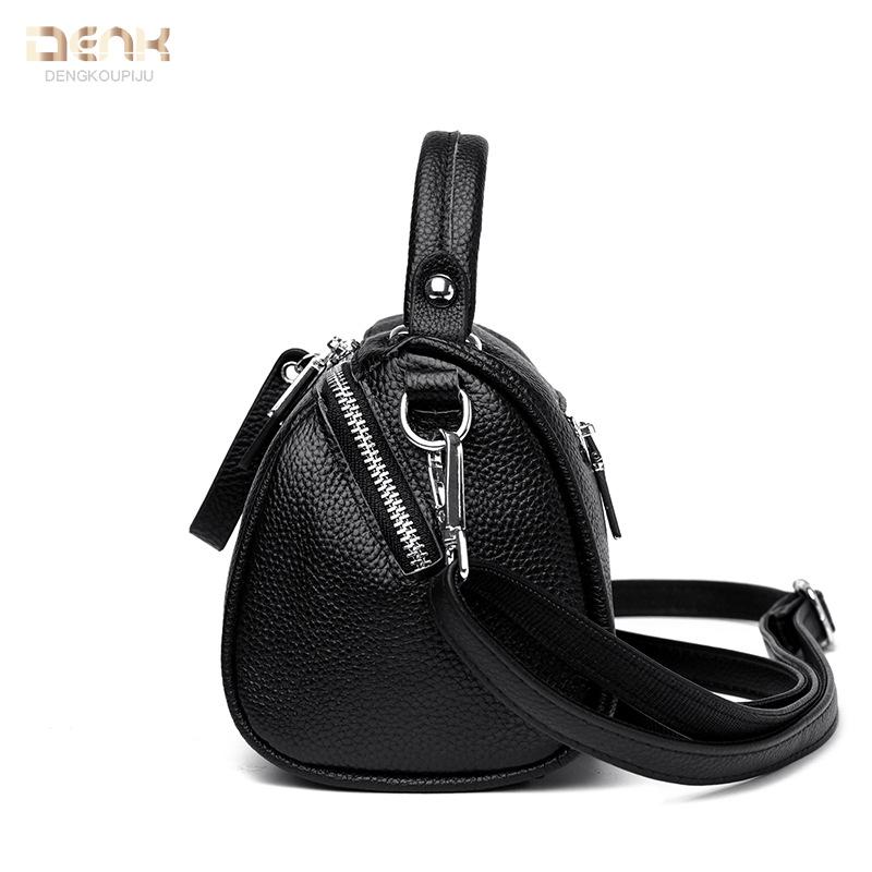 Genuine Leather Single-shoulder Bag Fashionable Ladies' Bag Large Capacity Crossbody Pillow Women's Bag Cowhide Handbag
